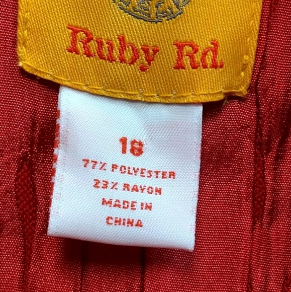 Ruby Rd. Red Quilted Jacket - Picture 6 of 9